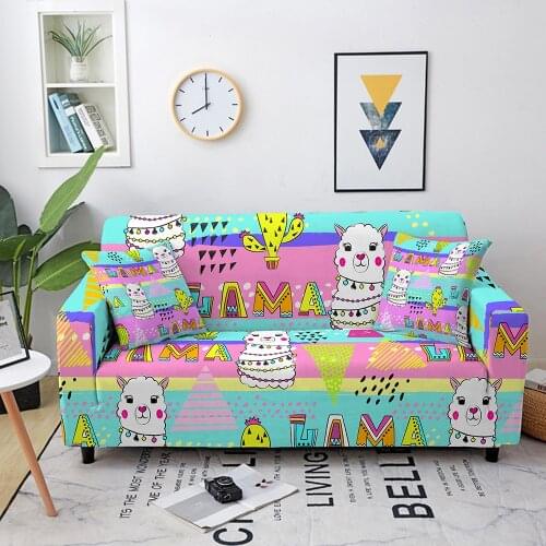 Sofa Cover Elastic Cartoon Printing Sofa Towel Slipcover Sofa Covers for Living Room Couch Cover funda sofa Protect Furniture