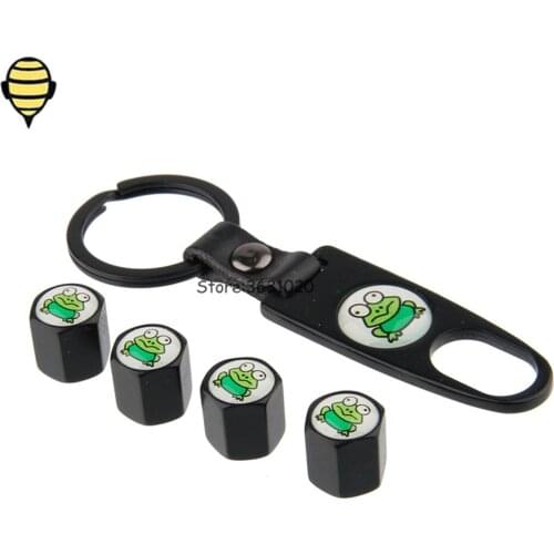 For Froggy Logo Car Styling Wheel Tire Valve Stem Caps Rim Sticker For Vauxhall Brilliance Pontiac Infiniti Q50 Hyundai I30 Benz