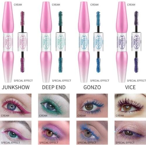Double-head Color Mascara Thick Curling Eyelash Cream Waterproof Hot Selling Lengthening Lifting Slim Eye Makeup Lasting TSLM2