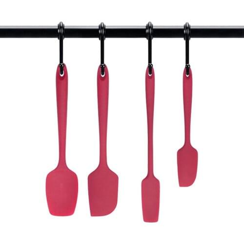 Hot sale 4pcs Silicone Spatula Pastry Cooking Spatula Baking Scraper Spoon Spatula for Cake Butter Cream Kitchen Accessories