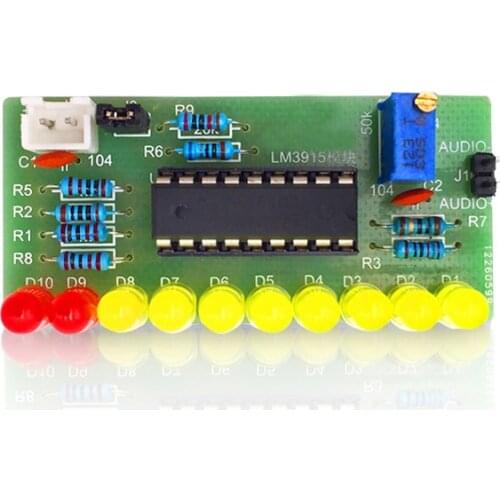 LM3915 Interesting 10-Segment Audio Level Indicator Kit Electronic Process Welding Training Experiment Diy Parts