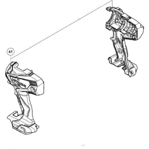 SHELL for HIKOKI DS14DSDL DV14DSDL 334439