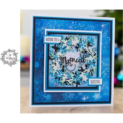 Mmao Crafts Metal Steel Cutting Dies New Star snowflake grass ring Stencil For DIY Scrapbooking Paper/photo Cards Embossing Dies