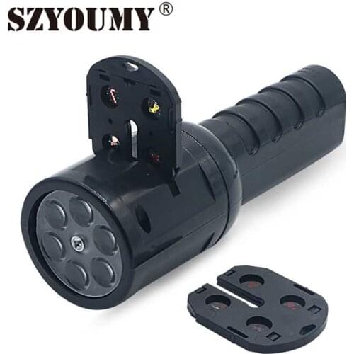 SZYOUMY 3W Mini LED Portable Stage Light Flashlights Torches Shadow Projector Disco party Chrismas Lamp Battery Operated Bulb