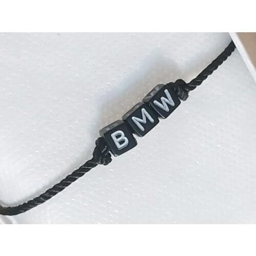 Motorcycle wristband bmw harfleri yazılı