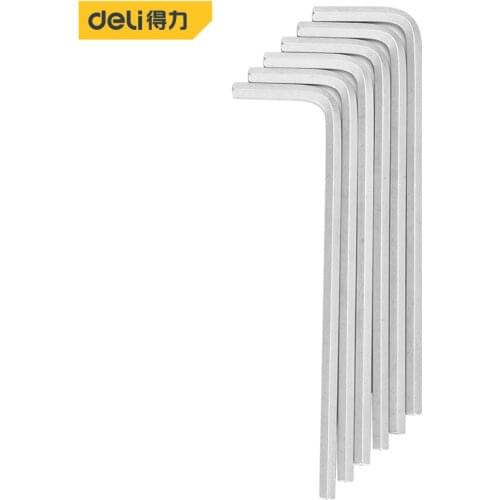 Deli Flat Head Hexagon Hex Allen Key Set Wrench Screwdriver Repair Hand Tools Hex Wrench 4mm Cr-V Steel Spanner High Quality