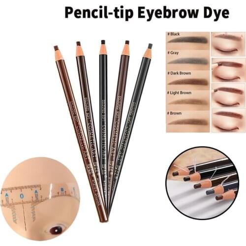 Disposable Eyebrow Makeup Precise Ruler Micro Blade Styling Tool Tattoo Measuring Sticker Waterproof Pencil Long Lasting Makeup