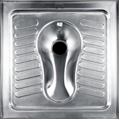 Stainless steel toilet squatting pan stool shower tray style indian toilet