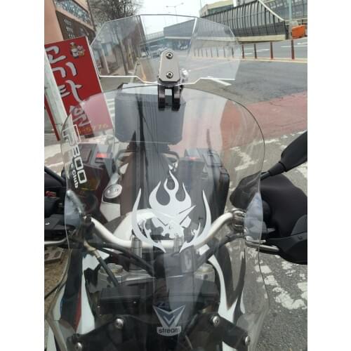 Airflow Adjustable Windscreen Wind Deflector Gray Bolt-On Transparent Variable Spoiler Blade For Suzuki Boulevard C109R C50 C90