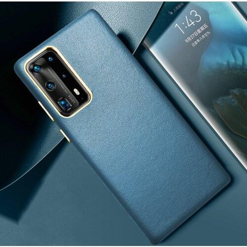 Luxury Genuine Leather Case For Huawei P40 Pro Case Cover Phone Protective Shell Skin Bag