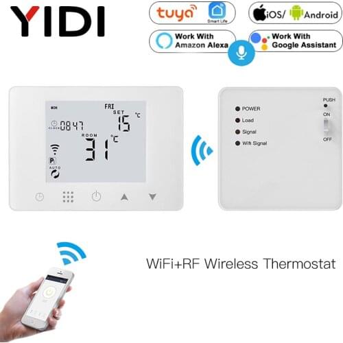 WiFi Smart Thermostat Wall-Hung Underfloor Gas Boiler Water Electric Heating Temperature Controller Tuya Alexa Google Smart Home