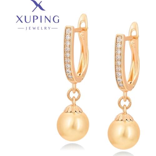 Xuping Jewelry Summer Sale Fashion Drop Shaped Crystal Earring of Popular Europen Design for Women 810667470