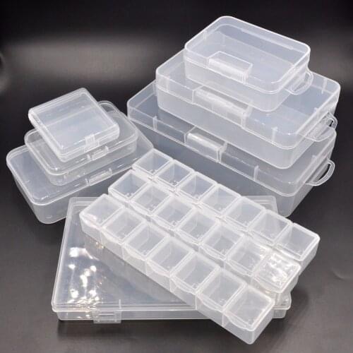 Different Styles Sizes Lockable Plastic Storage Box for Repair Tools Parts Chip Jewelry Accessories Bionic Bait Hair Ornaments