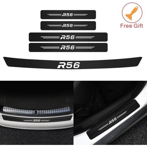 Bumper car door carbon fiber protection is suitable for the Mini Cooper Countryman F54 R54 R55 R56 R60 R61decals car accessories