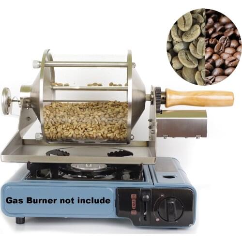 110V-220V coffee bean roaster small household direct fire coffee bean roaster 400g capacity glass transparent visualization