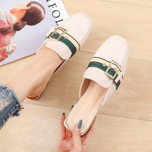 2021 New Spring Autumn Female Elegant Fashion Slippers Womens Korean Designer High Quality Shoes High Heel Slippers for Women