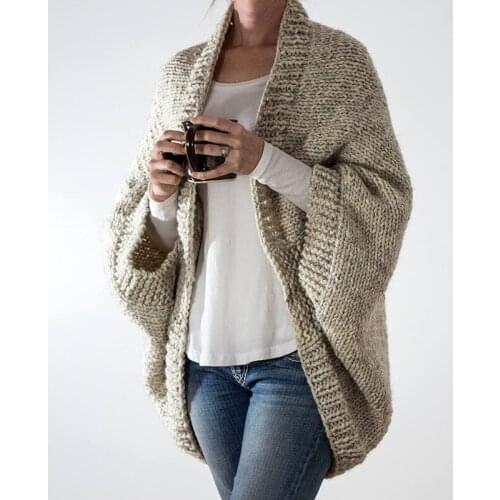 Winter 2021 womens bat sweater cardigan sweater coat