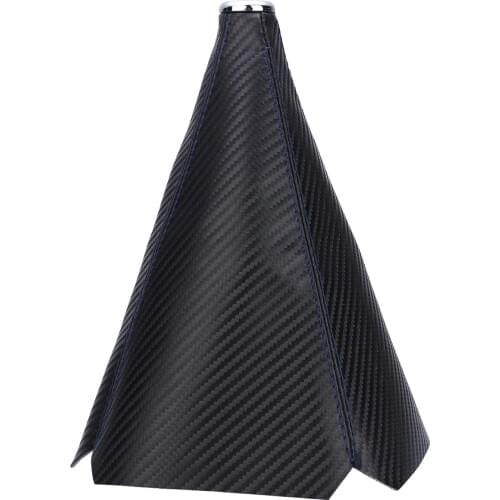 1pcs Universal Gear Knob Gaiter Carbon Blue Line Leather Manual Gear Shift Knob Boot Cover Gaiter New Style