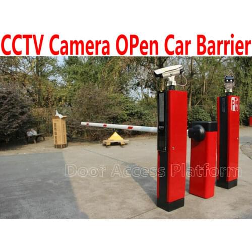 2 CCTV Camera Reader+ 1 Barrier gate for Car Parking system CCTV Vehicle License Plate Recognition VLPR Car access controller