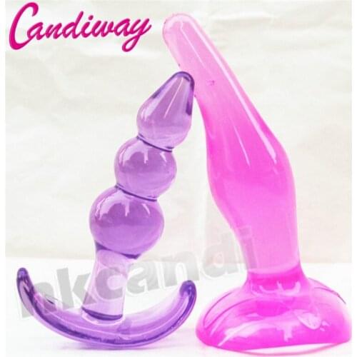 2pcs/set Anal Toys Butt Plugs Anal Dildo Adult Products for Women and Men & Silicone Anal sex toy