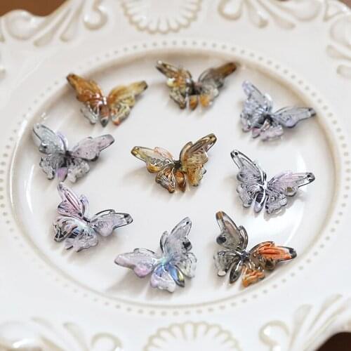 4pcs Retro rendering fairy beauty hollow butterfly Women acetate material diy jewelry Hanfu headdress hairpin accessories