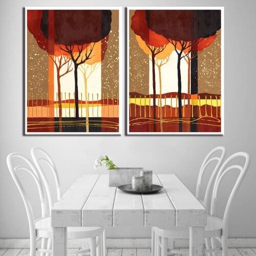 Abstract Tree Wall Art Canvas Prints Canvas Wall Painting Home Decoration Living Room Poster Art B5260
