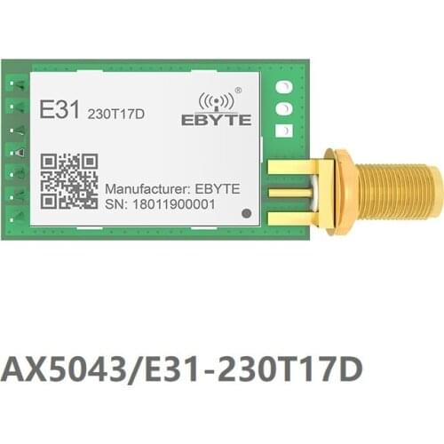 E31-230T17D AX5043 Strong Penetration UART 230mhz 50mW SMA Antenna IoT uhf Wireless Transceiver Transmitter Receiver Module