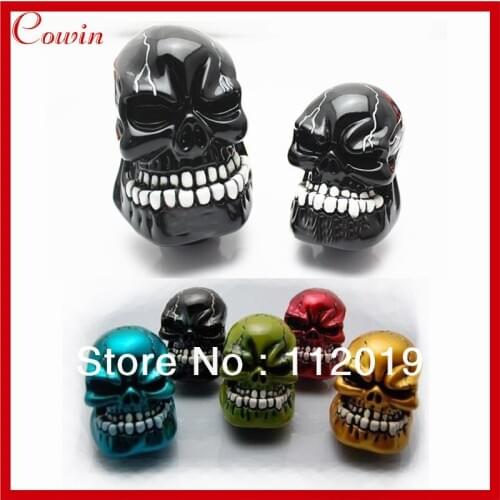 Free shipping Universal Wicked Carved Skull Bone Auto Car gear shift knob Manual Gear stick Shift Shifter lever knob gear head