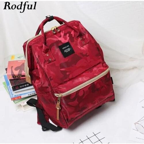 Large Nylon Fabric Female Backpack School Bags for Women Teenage Girls 2021 Student Teen Laptop Bookbag Backpack Schoolbag Black