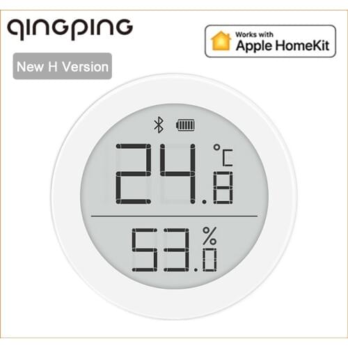 Qingping Digital Bluetooth Thermometer Hygrometer H version Electronic Ink Screen 30 Days Data Recording For Apple HomeKit
