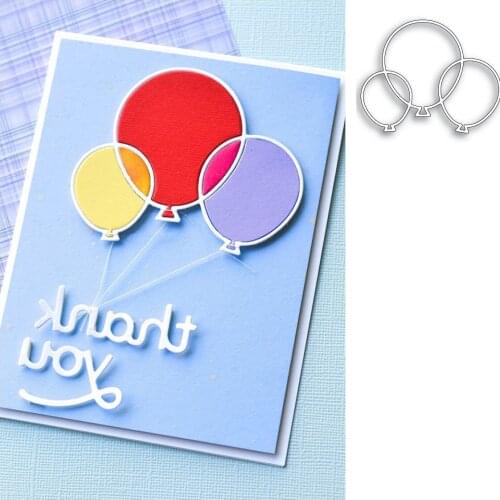 Hot Sale BALLOON BUNCH Metal Cutting Scrapbook Embossed Paper Card Album Craft Template Cut Dies Stencils New for 2021 Arrive