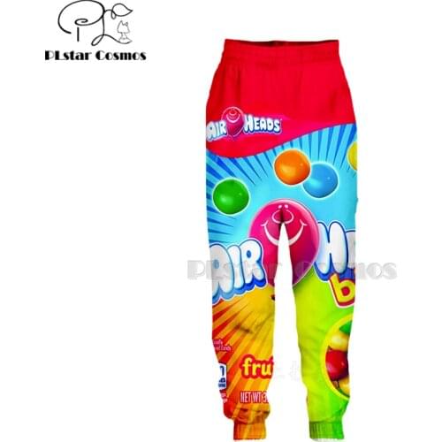 PLstar Cosmos Newest candy Snack bag chocolate sauce Pants men Novelty 3d cool Harajuku Pants Full Hip Hop Sweatpants Dropship