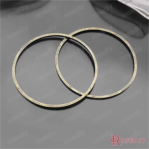 Wholesale Antique Bronze 20mm 25mm 30mm 40mm 50mm 80mm Round Copper Closed Ring Diy Jewelry Findings Accessories (JM6439)