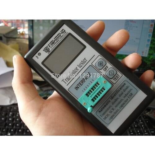 Portable Digital 12864 LCD Component Transistor Tester Diode Triode Capacitance ESR Meter