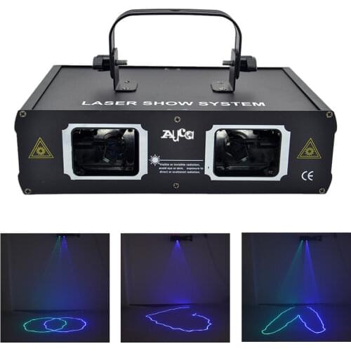 2 Lens GB Laser Animation Scan Projector Lights Lamp DMX DJ Disco Party Show Holiday Bar Moving Beam Ray Stage Lighting 506GB