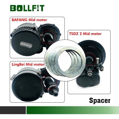 BOLLFIT Spacer 4 Pieces 9.6mm Ebike Conversion Parts For Bafang BBS01 BBSHD TSDZ 2 Lingbei Mid Motor Bottom Bracket Fitting