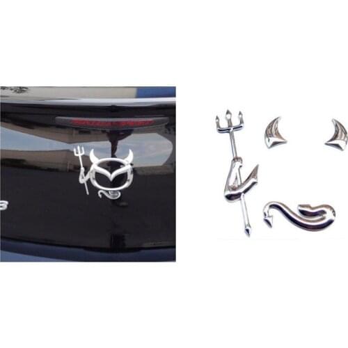 PVC 3 color Devil Decal 3D Car Stickers funny Demon Car styling for MAZDA 3 cx5 CX-5 CX-7 CX-9 MPV MX-5 Miata Verisa accessories