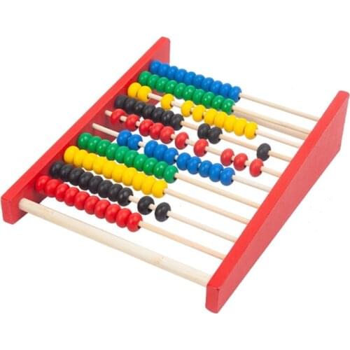 Intelligence Development Wooden Abacus for Kids Mathematics for 3-6 Year Olds Wooden Childrens Educational Toys