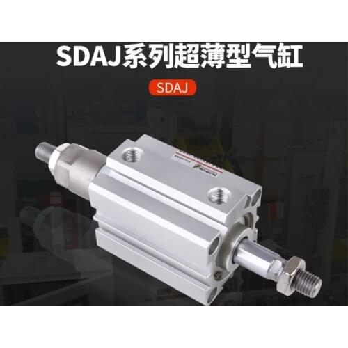 Pneumatic SDAJ Stroke Adjustable Thin Gas SDAJ20 SDAJ25 SDAJ32 SDAJ40 SDAJ50 SDAJ63*20x30X50 100-20 50