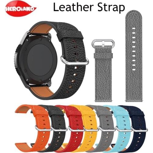 Gear s3 Frontier strap For Samsung galaxy watch 46mm Leather 22mm watch band for Samsung Gear S3 Classic Frontier Watch bands