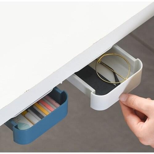 Self Adhensive Drawer For Desk Accessories Organizer For Stationery Home Office Plastic Storage Box