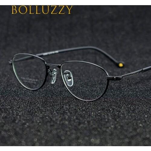 Men Womens Titanium Eyeglasses Frame Eyewear Full Rim Business Young Reading Degree Eyeglasses Frame Eyewear for Men Women