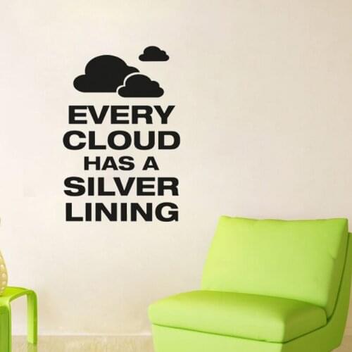 Every Cloud Wall Sticker Kids Children Room Decoration Wall Art Murals Nursery Wall Decals Vinyl Wallpaper Poster