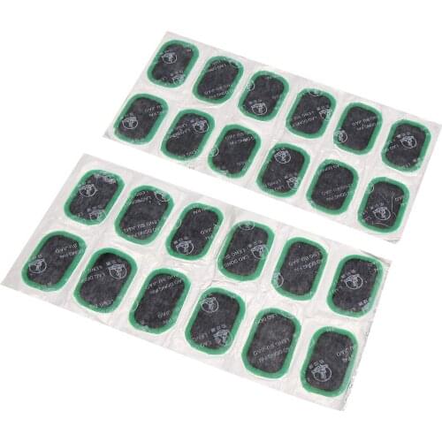 Uxcell 24pcs Green Motorcycle Car Tyre Puncture Patches Tire Repair Tool 52 x 34mm