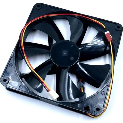 140mm fan replace A14025-10CB-3BN-F1 DC 12V 0.14A 3-Wire 3-Pin 140x140x25mm Server Fan 1000RPM