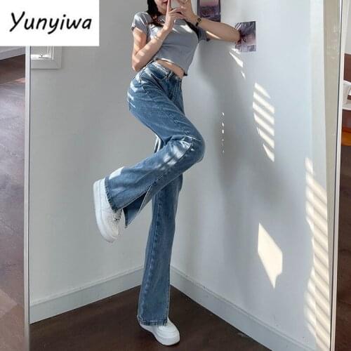 Женские джинсы клеш Yunyiwa China At AliExpress