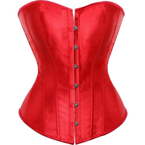 WYS.JL Overbust Corset Plus Size 6XL Sexy Corselet Corsets and Bustiers Tops Red Black Pink Purple White Gothic Lingerie Women