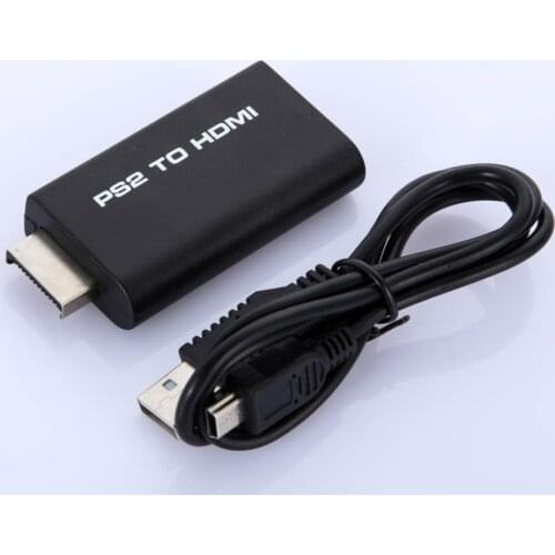 1pcs*New PS2 to HDMI Adatper with 3.5mm audio video Converter connector adapter for HDTV support 480i 576i 480p