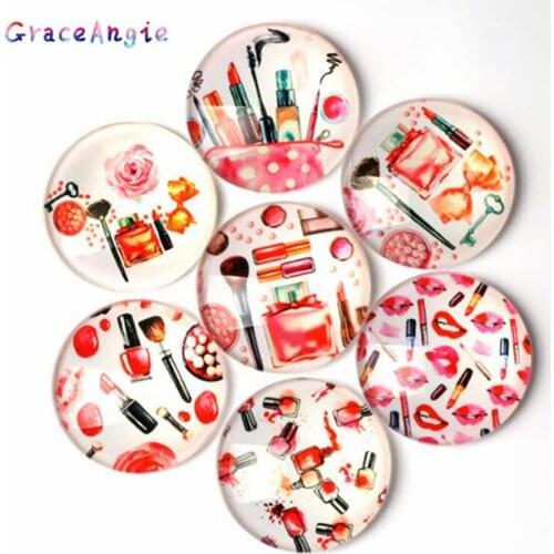 10-50pcs Sex Lip Flatback Cameo Cabochon Dome Mouth blank DIY Jewelry Charm Playing cards Pendant Perfume 8 10 12 15 18 25 30mm