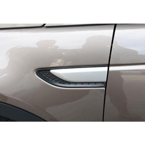 2pcs ABS Racing Wing Side Air Vent Grille Cover Trim Frame Decoration For Land Rover Discovery Sport 2015 Car Styling